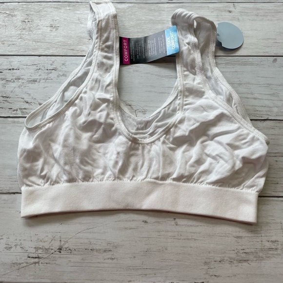 Bali Medium Comfort Bra NWT White M - Picture 5 of 5